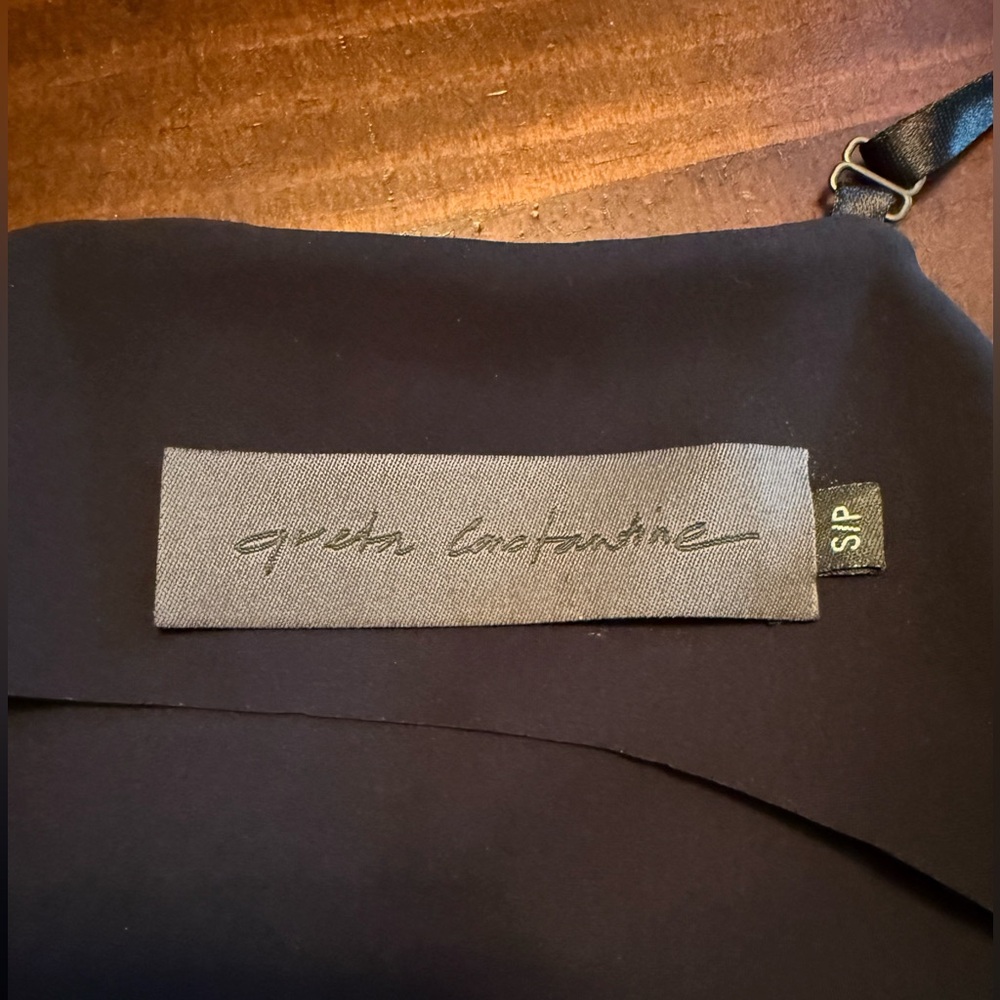Greta Constantine Formal Black “Timothy” Ruffle Hem Dress - size small - Picture 7 of 8
